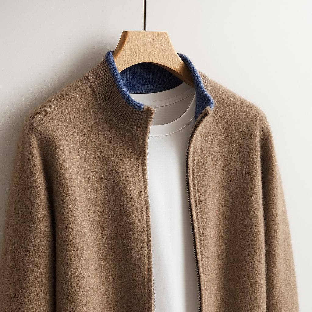 Benjamin - Cárdigan de Punto con Cremallera