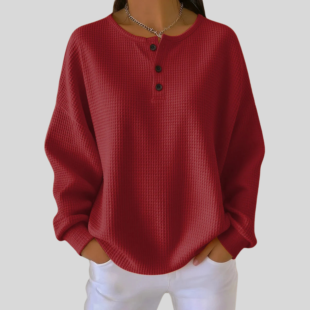 Karla - Sudadera Henley Casual