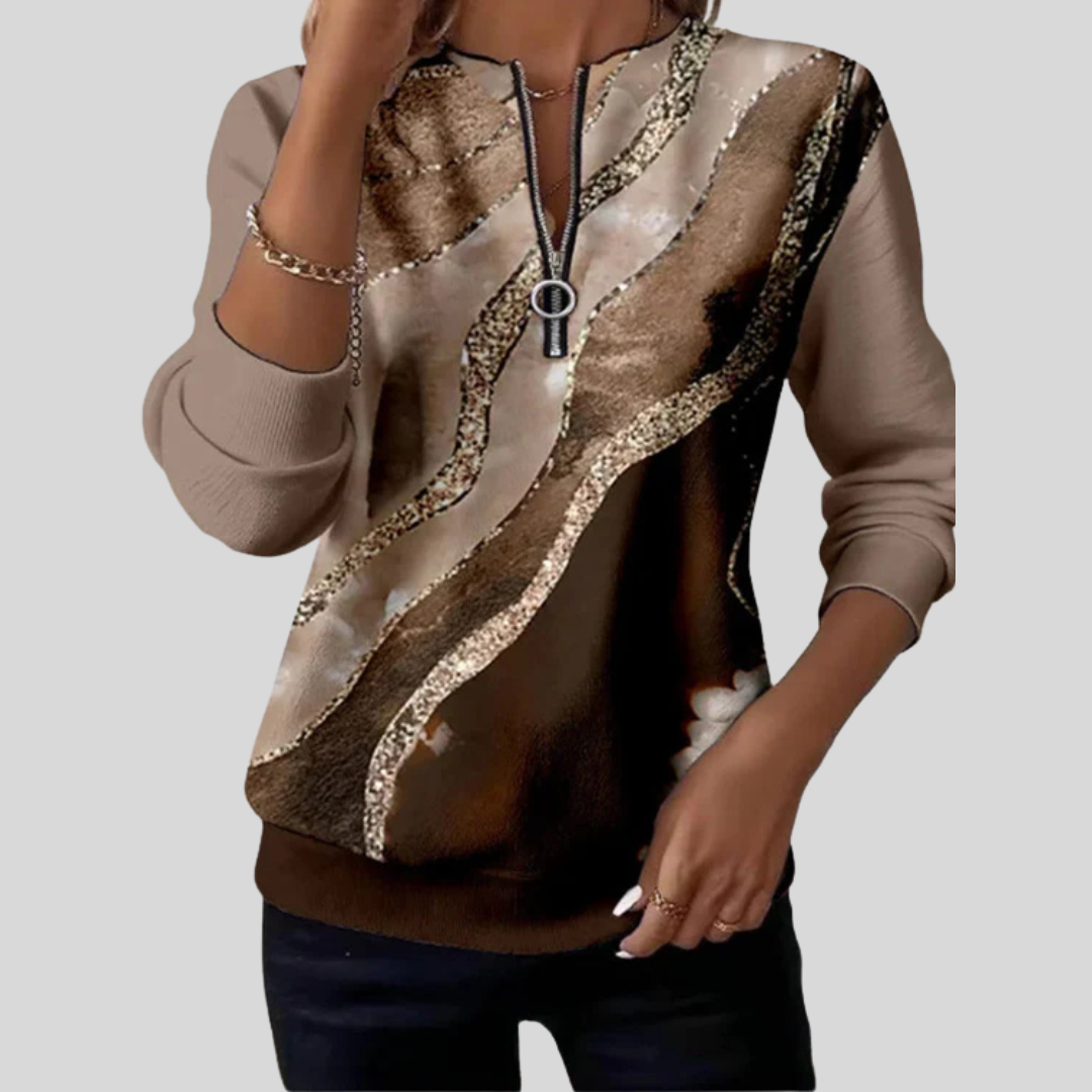 Berenice - Sudadera con Estampado Vintage