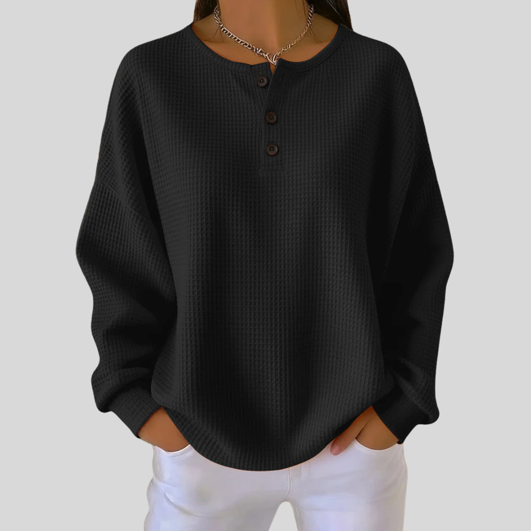 Karla - Sudadera Henley Casual