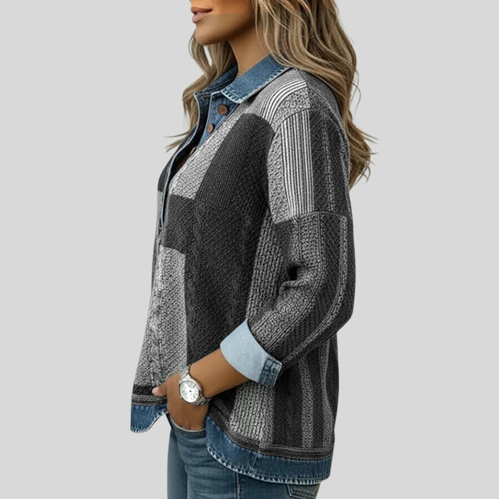 Esperanza - Suéter con Estampado de Bloques de Color