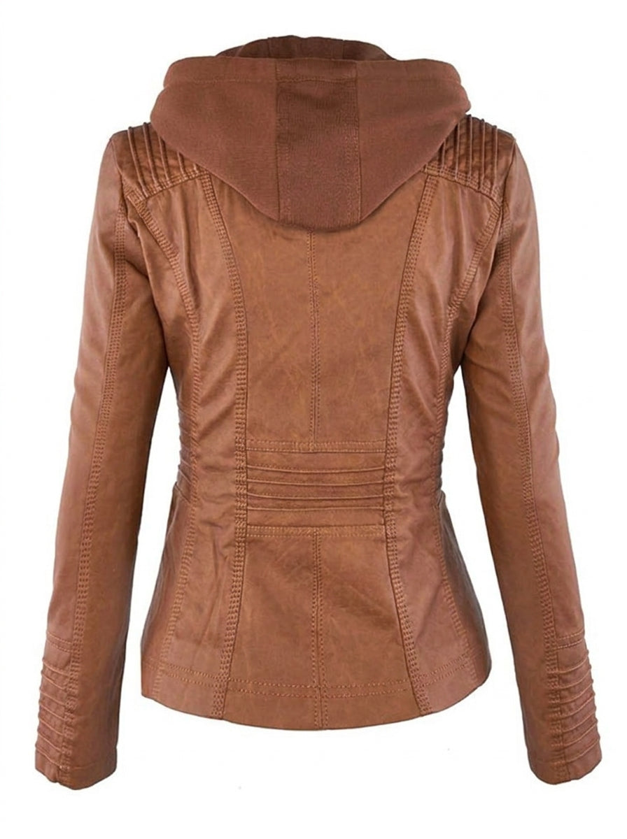 Elena - Chamarra de Piel Resistente y Elegante