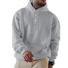 Chad - Sudadera de Punto con Capucha y Botones