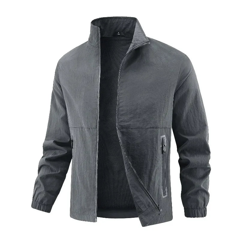 Solomon - Chaqueta Ligera Clásica con Cremallera