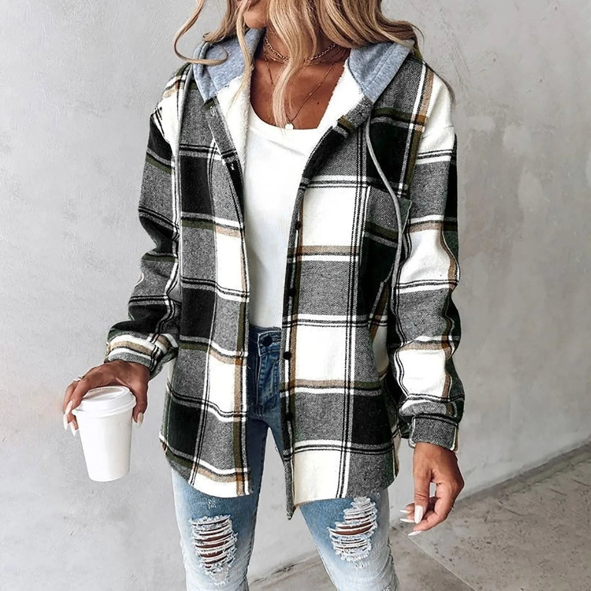Gabriela - Sobrecamisa Forrada con Capucha