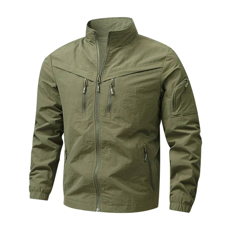Amos - Chaqueta Táctica Moderna Multibolsillos