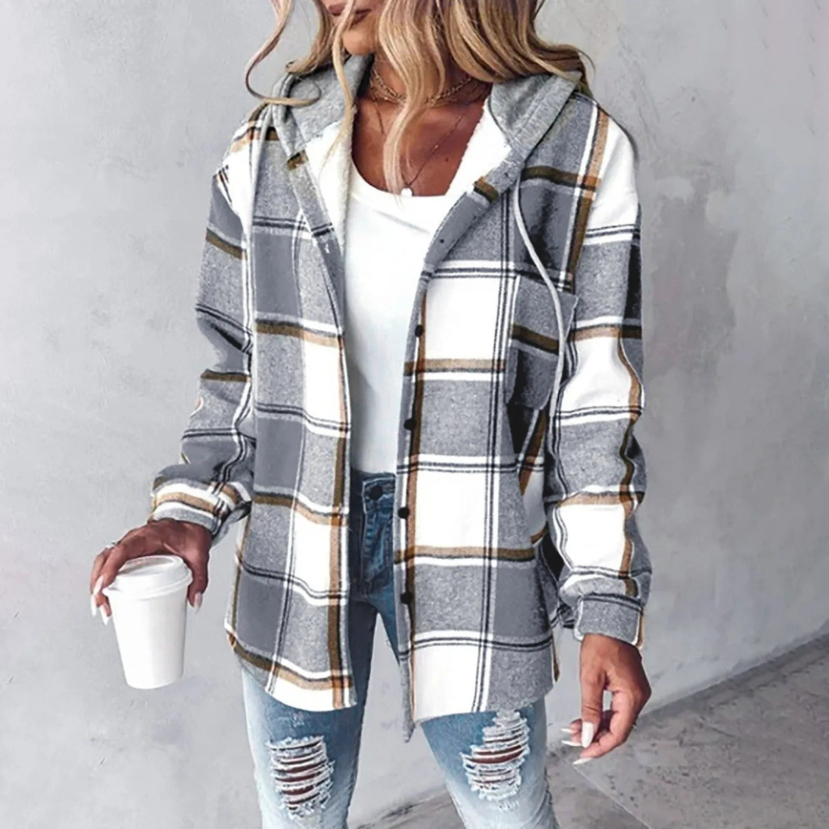 Gabriela - Sobrecamisa Forrada con Capucha