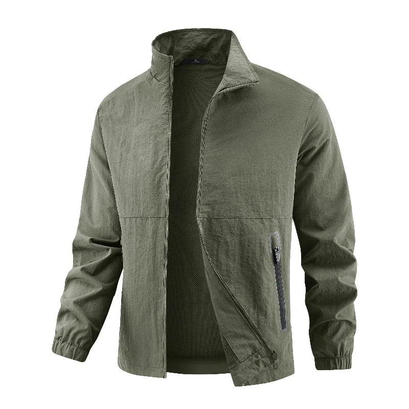 Solomon - Chaqueta Ligera Clásica con Cremallera