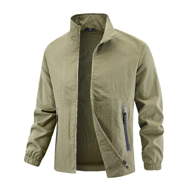 Solomon - Chaqueta Ligera Clásica con Cremallera