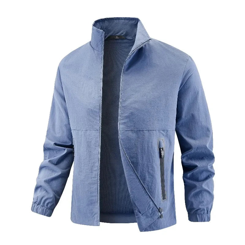 Solomon - Chaqueta Ligera Clásica con Cremallera