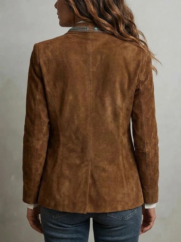Cristina - Blazer Vintage Marrón