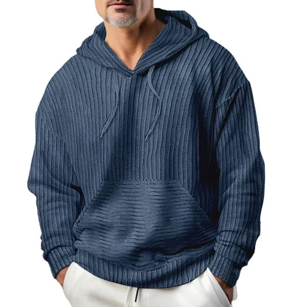 Riven - Sudadera de Pana con Capucha