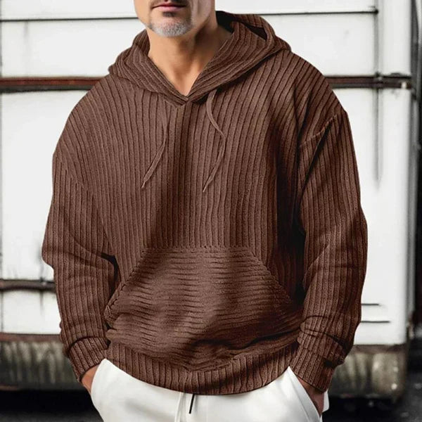 Riven - Sudadera de Pana con Capucha