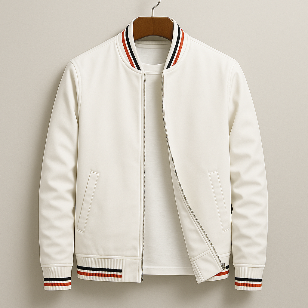 Jason - Chaqueta Bomber Moderna con Cremallera